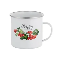 Kubki - Kubek emaliowany prosty KALINA 12 cm 1,25 l - miniaturka - grafika 1