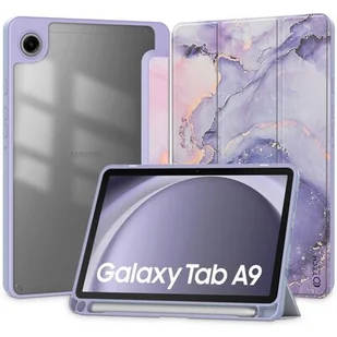 TECH-PROTECT SC PEN HYBRID ETUI POKROWIEC DO GALAXY TAB A9 8.7 X110 / X115 VIOLET MARBLE - Etui do tabletów - miniaturka - grafika 1