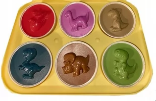 JAJKA MONTESSORI KSZTAŁTY DINOZAURY 6szt - Zabawki interaktywne dla dzieci - miniaturka - grafika 1