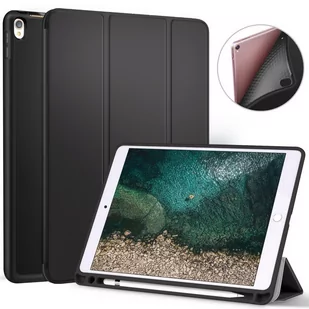 D-Pro Smart Cover Pencil Holder Etui - iPad Pro 12.9 (2015/2017) (Black) - Etui do tabletów - miniaturka - grafika 1