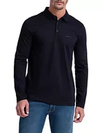 Koszulki męskie - Pierre Cardin Męska koszulka polo z długim rękawem, z długim rękawem, granatowa, M, morski, M - miniaturka - grafika 1
