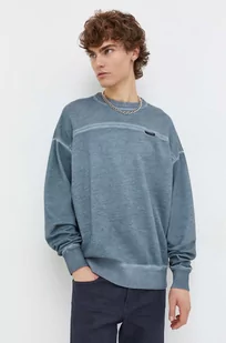 G-Star Raw bluza bawełniana męska kolor zielony gładka - Bluzy męskie - miniaturka - grafika 1