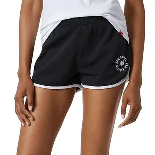 Spodenki New Balance WS21800BK - czarne - Spodenki damskie - miniaturka - grafika 1