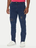 Spodnie męskie - Aeronautica Militare Jeansy 251PA1655CT3507 Granatowy Regular Fit - miniaturka - grafika 1