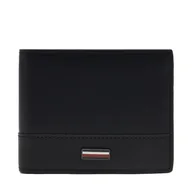 Portfele - Duży Portfel Męski Tommy Hilfiger Th Corp Mini Cc Wallet AM0AM13244 Czarny - miniaturka - grafika 1