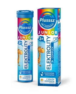 Polski Lek Plusssz Junior Elektrolity + Multiwitamina Complex, 20 tabl. - Witaminy i minerały - miniaturka - grafika 1