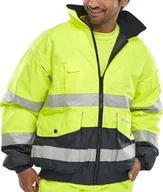 Kurtki męskie - Kurtka męska BEESWIFT Kurtka ostrzegawcza BEESWIFT Europa, typu bomber, rozm. S, żółta - miniaturka - grafika 1