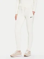 Spodnie damskie - Guess Spodnie dzianinowe V5BB20 Z0572 Beżowy Regular Fit - miniaturka - grafika 1