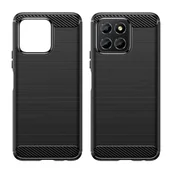 Etui i futerały do telefonów - Hurtel Carbon Case etui do Honor X8 5G elastyczny silikonowy karbonowy pokrowiec czarne - miniaturka - grafika 1