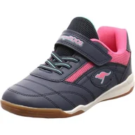 Buty dla dziewczynek - KangaROOS Backyard 2.0 Ev dziewczęce buty sportowe, Dk Navy Daisy Pink, 36 EU - miniaturka - grafika 1