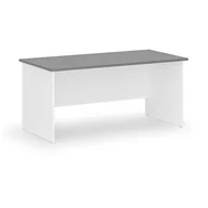 Biurka - Biurko proste PRIMO WHITE, 1600 x 800 mm, biały/grafit - miniaturka - grafika 1