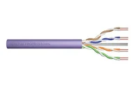 Kable miedziane - DIGITUS 500 m Kabel sieciowy Cat 6 - U-UTP Simplex - BauPVO Cca - LSZH Bezhalogenowy - 250 MHz Miedź AWG 23/1 - Kompatybilny z PoE+ - Kabel instalacyjny LAN Kabel Ethernet - Fioletowy - miniaturka - grafika 1