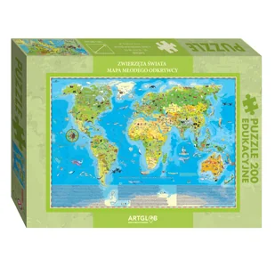 Puzzle edukacyjne 200 Zwierzęta Świata Młodego Odkrywcy - Puzzle - miniaturka - grafika 1