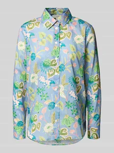 Bluzka o kroju regular fit ze wzorem na całej powierzchni - Koszule damskie - miniaturka - grafika 1