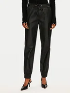 Spodnie damskie - Noisy May Joggery Klay 27031014 Czarny Slim Fit - miniaturka - grafika 1