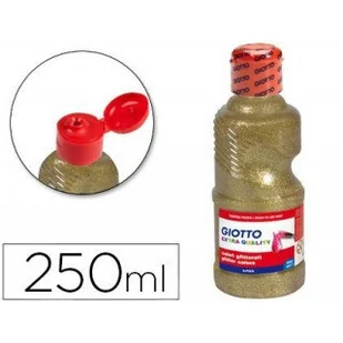 Giotto Farba brokatowa Glitter 250 ml Złoty 531201 Fila - Przybory szkolne - miniaturka - grafika 1