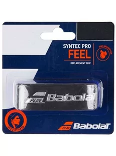 Owijka Bazowa Babolat Syntec Pro Feel Czarno/Srebrna - Tenis ziemny - miniaturka - grafika 1