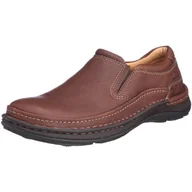 Klapki i japonki męskie - Clarks Męskie klapki Nature Easy, Skóra Mahogany, 42,5 EU - miniaturka - grafika 1