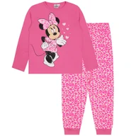 Piżamy damskie - Bawełniana piżama ze spodniami w różową panterkę MYSZKA MINI DISNEY, OEKO-TEX 14-15 lat 166 cm - miniaturka - grafika 1