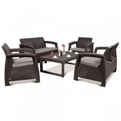 Meble ogrodowe - Meble ogrodowe Corfu FIESTA LYON : Kolor - brąz/taupe kod: BK-004720 - miniaturka - grafika 1