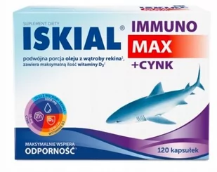 USP ZDROWIE Iskial Immuno Max + Cynk x 120 kaps - Witaminy i minerały - miniaturka - grafika 1