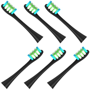 6x końcówki CZARNE do szczoteczki sonicznej Oclean SE / X / X PRO / X PRO Elite / X PRO Digital / X10 / One / Air / Z / F1 / FLOW / Endurance - Rept.. - Końcówki do szczoteczek elektrycznych - miniaturka - grafika 1