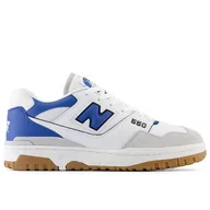 Buty sportowe męskie - Buty unisex New Balance BB550ESA - białe - miniaturka - grafika 1