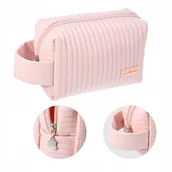 Kosmetyczki, organizery i kuferki - Trip Story, Damska Mała Kosmetyczka Na Kosmetyki Kuferek Róż - miniaturka - grafika 1