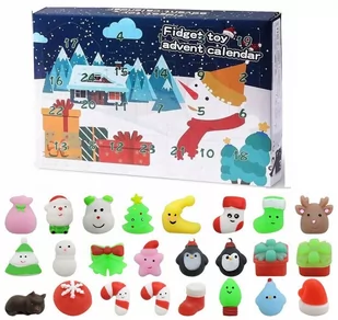 KALENDARZ ADWENTOWY GNIOTEK MOCHI SQUISHY GNIOTKI - Ozdoby bożonarodzeniowe - miniaturka - grafika 1