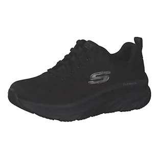 Skechers Damskie trampki D'LUX Walker, czarne, 3 UK - Trampki damskie - miniaturka - grafika 1
