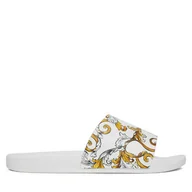 Klapki i japonki męskie - Klapki Versace Jeans Couture 78YA3SQ4 Biały - miniaturka - grafika 1