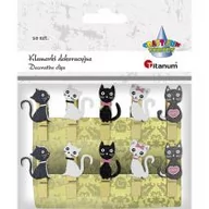 Zabawki kreatywne - Titanum Klamerki drewniane z kotami 10 szt. 461314 - miniaturka - grafika 1