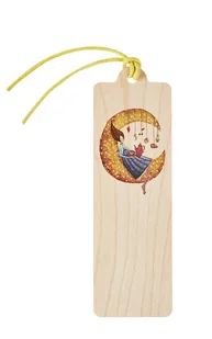 Zakładka drewniana Księżyc - Zakładki do książek - miniaturka - grafika 1