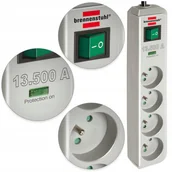 Przedłużacze i rozgałęźniki - Przedłużacz Przepięciowy 4 Gniazda Certyfikat Ce - miniaturka - grafika 1