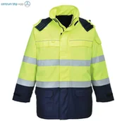 Odzież robocza - PORTWEST FR79 KURTKA OSTRZEGAWCZA BIZFLAME MULTI ARC; ŻÓŁTY/GRANATOWY - miniaturka - grafika 1