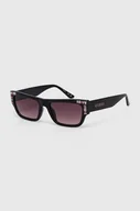 Okulary przeciwsłoneczne - Guess okulary przeciwsłoneczne damskie kolor czarny GU7902_5301T - miniaturka - grafika 1