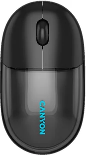 CANYON mouse OnClick 24 BT/ Wireless Transparent/Black - Myszki - miniaturka - grafika 1