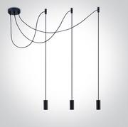 Lampy sufitowe - Irini lampa wisząca czarna 63124B/B OneLight - miniaturka - grafika 1