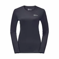 Koszulki sportowe damskie - Damska koszulka termoaktywna z długim rękawem Jack Wolfskin SKY THERMAL L/S W Graphite - M - miniaturka - grafika 1