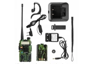 Krótkofalówka Baofeng UV-5R HTQ Camo, Radiotelefon Walkie Talkie Skaner Kamuflaż - Krótkofalówki - miniaturka - grafika 1