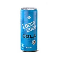 Napoje gazowane - Vera Farm Locco coco Cola Napój gazowany o smaku coli i kokosa 330 ml - miniaturka - grafika 1