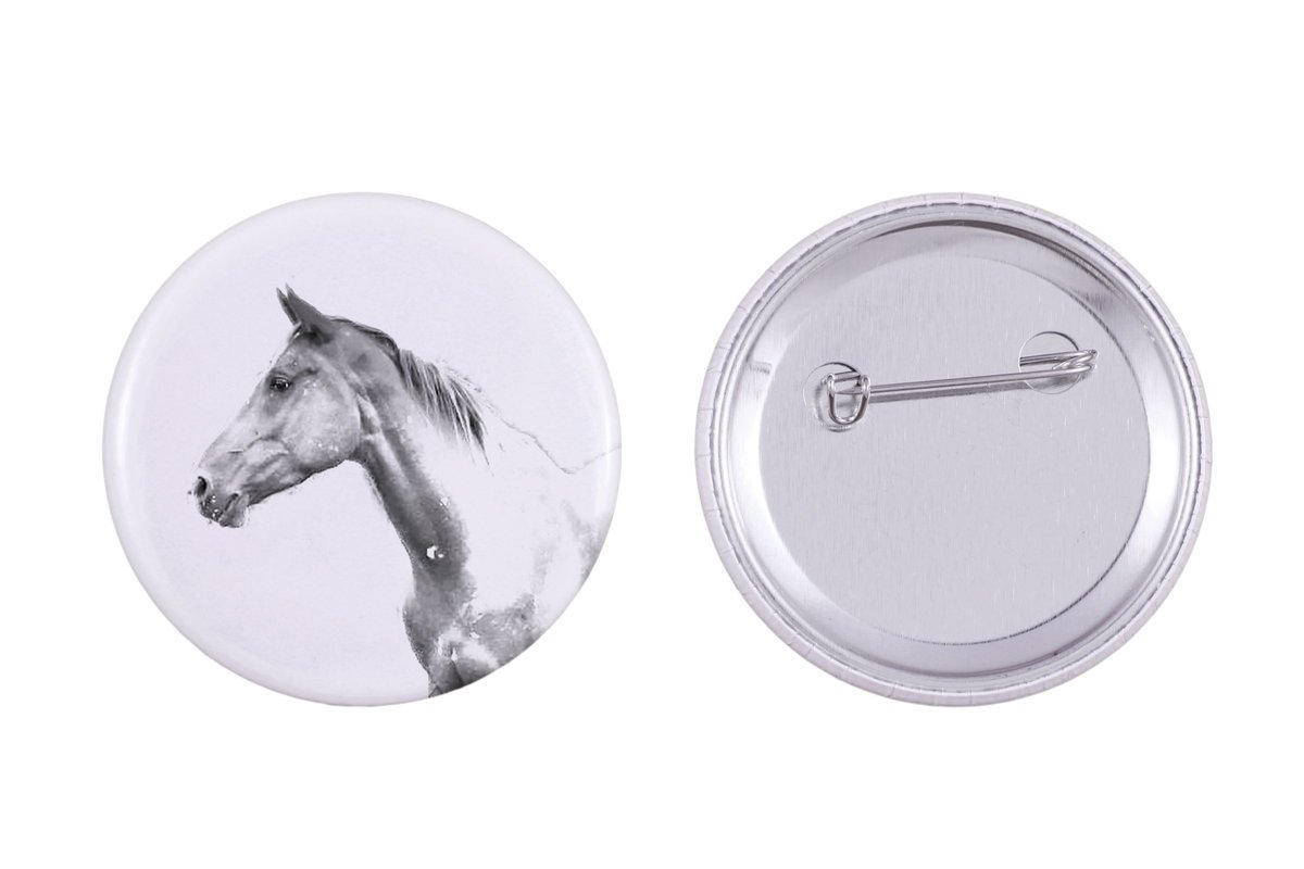 Akhal-Teke - ozdoba koszuli, przypinka do torby, idealny prezent z możliwościa dodanie swojej grafiki marki Art-Dog