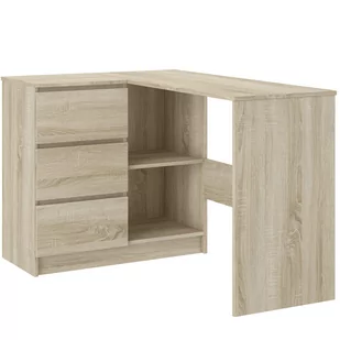 Meble Biurko Narożne Komputer Lewe Sonoma Mix N-4L - Biurka - miniaturka - grafika 2