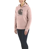 Bluzy męskie - Bluza Carhartt Rain Defender® Midweight "C" Logo  ASH ROSE - miniaturka - grafika 1