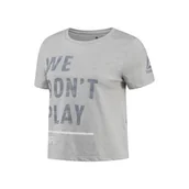 Koszulki i topy damskie - Koszulka damska UFC FG Crop Tee Reebok - miniaturka - grafika 1