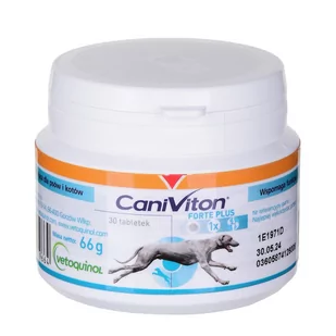 Vetoquinol Caniviton Forte Plus 30 tabletek - Suplementy i witaminy dla psów - miniaturka - grafika 1