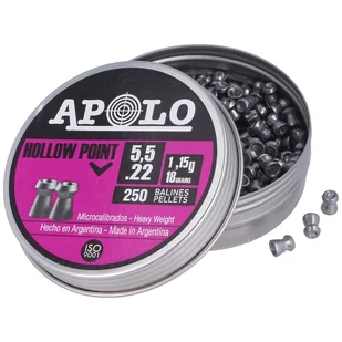 Śrut Apolo Hollow Point 5.52 mm, 250 szt. 1.15g/18.0gr (19701-2) - Amunicja do wiatrówek - miniaturka - grafika 2