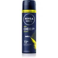 Dezodoranty i antyperspiranty męskie - Nivea Men Deep Sport 72H Antyperspirant dla mężczyzn 150 ml - miniaturka - grafika 1