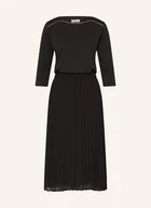 Sukienki - Liu Jo Sukienka Z Mieszanki Materiałów Z Rękawami 3/4 schwarz - miniaturka - grafika 1