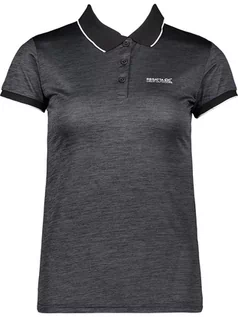 Koszulki sportowe damskie - Regatta Funkcyjna koszulka polo "Remex II" w kolorze czarnym - grafika 1